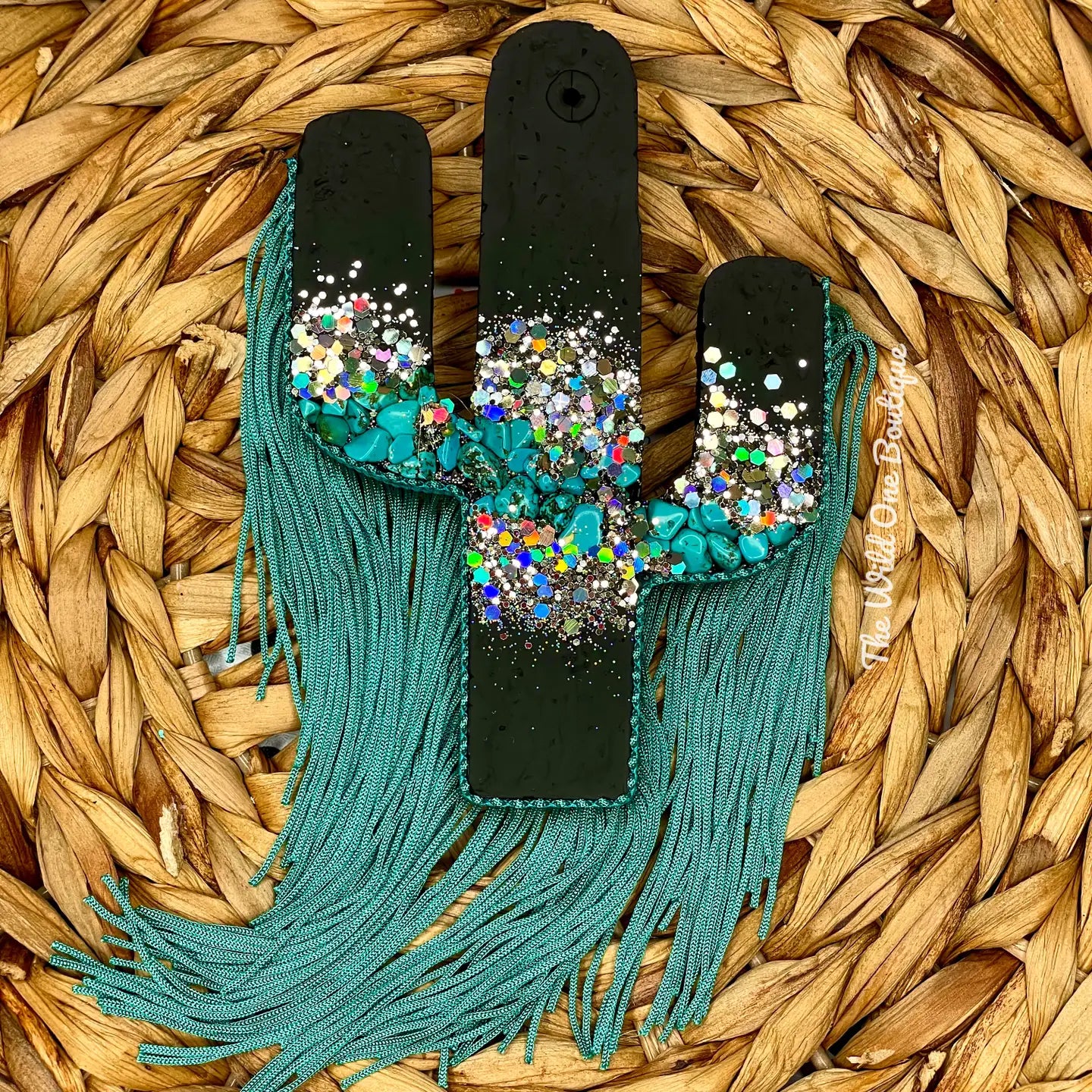 Wholesale Black Cactus Car Freshie (w/ or without fringe)