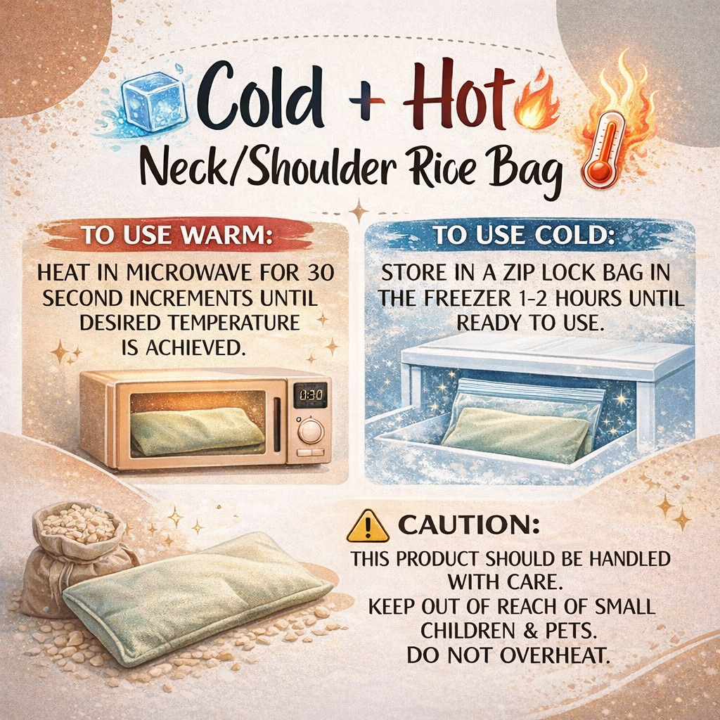 Neck/Shoulder Hot+Cold Rice Bag