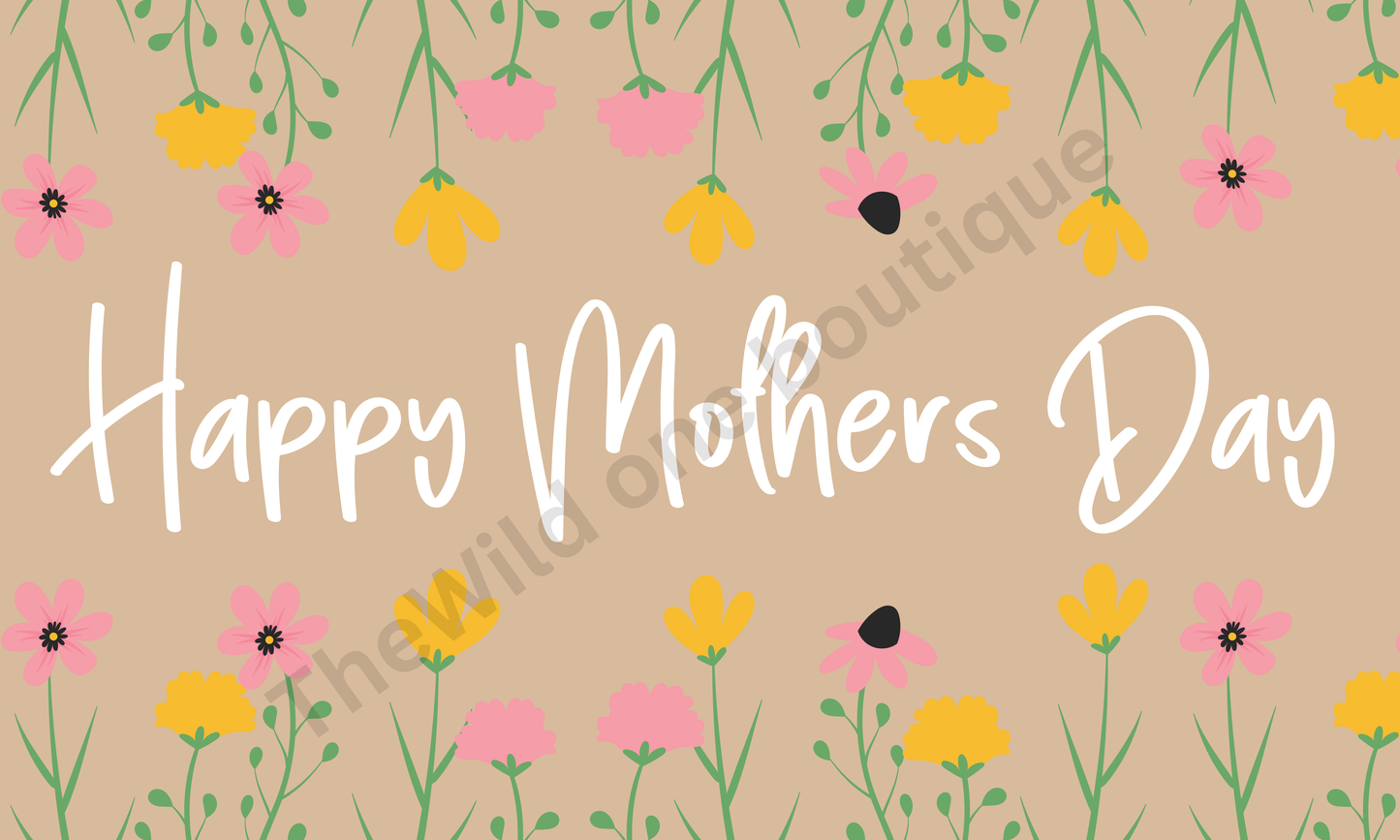 Mothers Day 4 Painted Banner