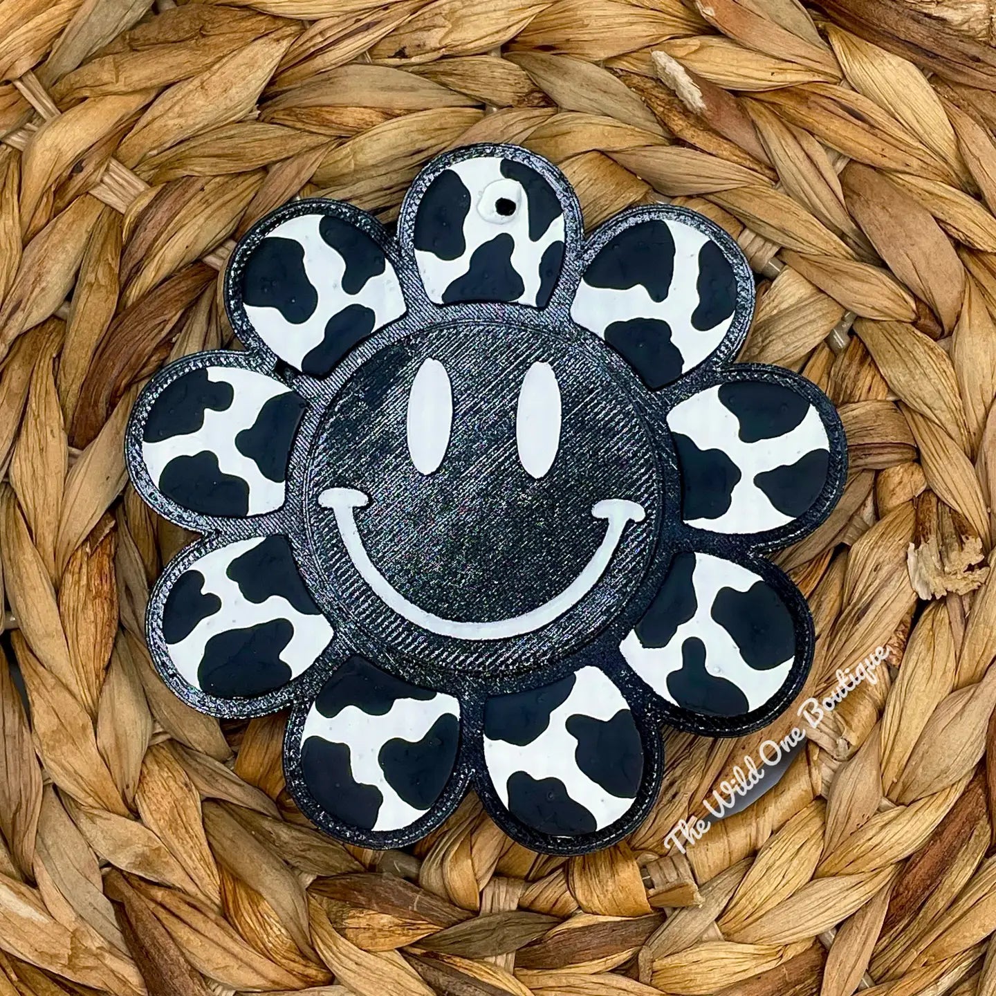 Wholesale Cow Print Flower Car Freshie