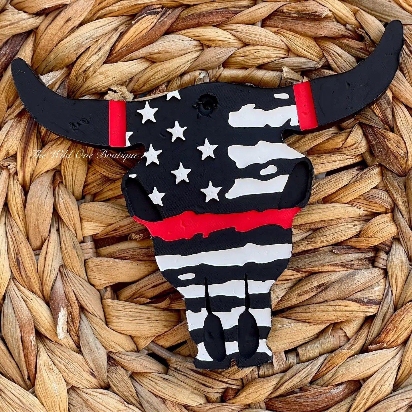 Wholesale Firefighter Bull Skull Car Freshie