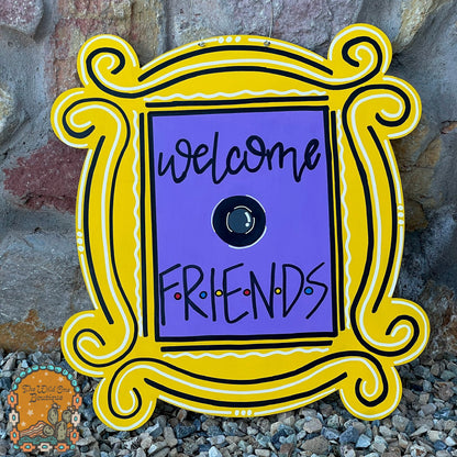 Welcome Friends Door Hanger