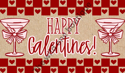 Galentines Hand Painted Banner