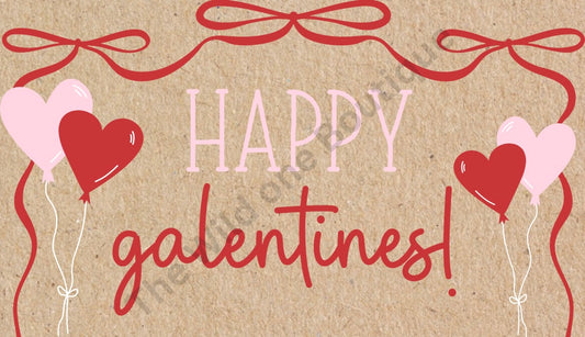 Galentines Hand Painted Banner