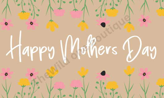 Mothers Day 4 Painted Banner