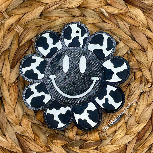 Cow Print Flower Car Freshie